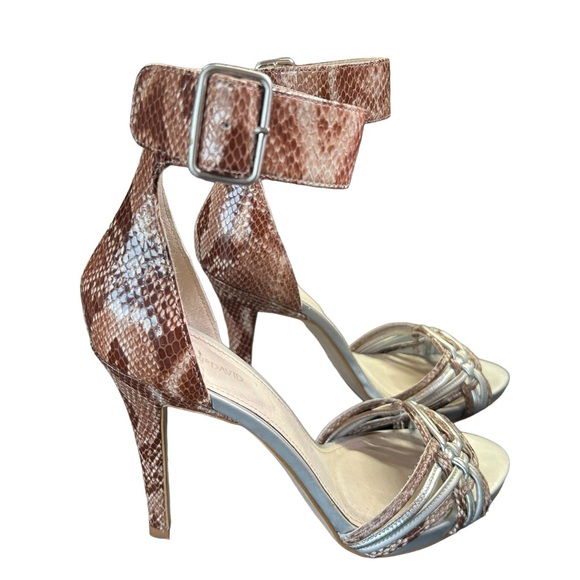 JOAN & DAVID DASIONA Multi Siona ankle strap 4 inche high heels size 8M EUC - Picture 10 of 11